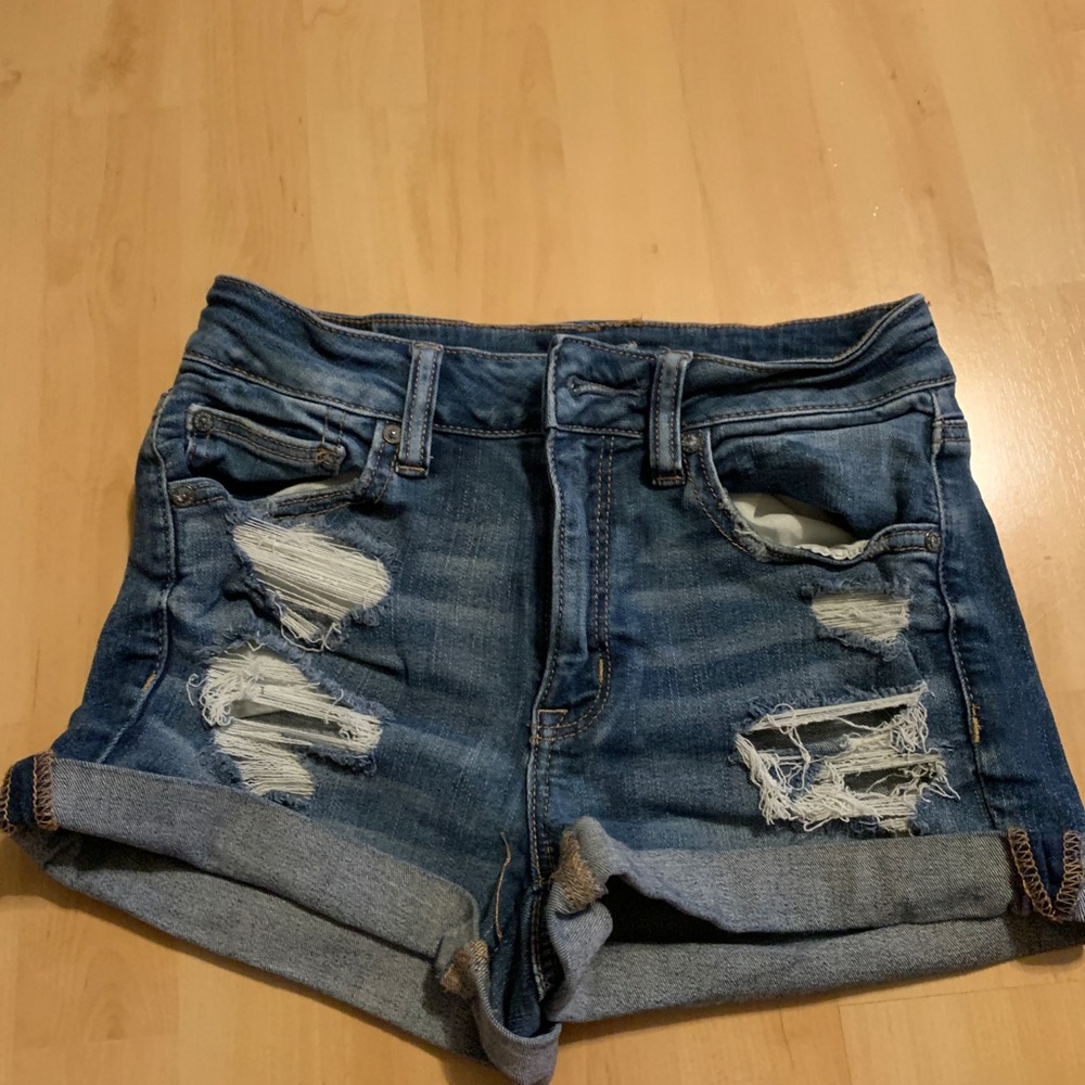 women jean shorts